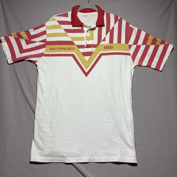 Other - Vintage 90s San Francisco‎ 49ers Polo Shirt XL Colorful Slash